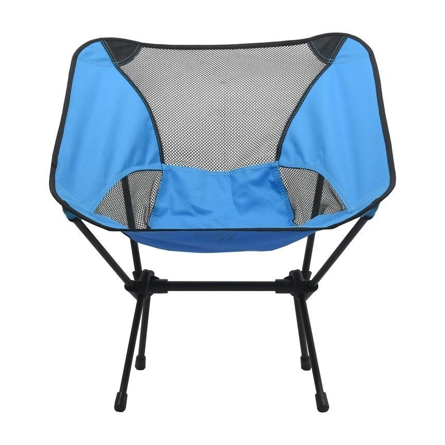 Cadeira dobrável de campismo azul 63 cm