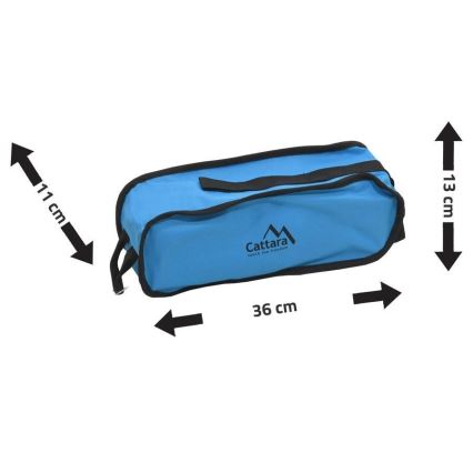 Cadeira dobrável de campismo azul 63 cm