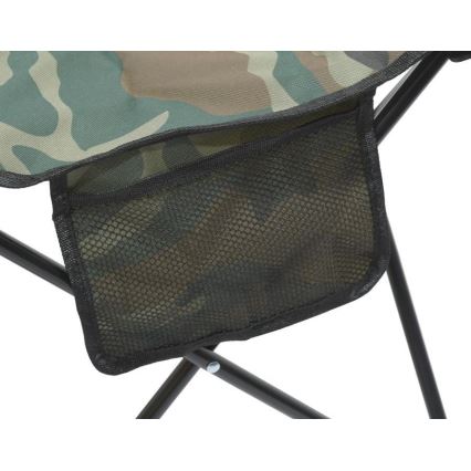 Cadeira dobrável de campismo camoflagem