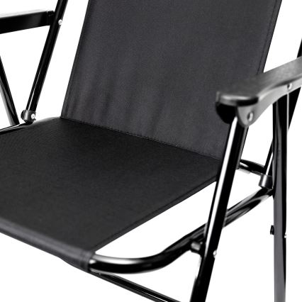 Cadeira dobrável de campismo preto