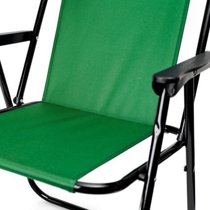 Cadeira dobrável de campismo verde