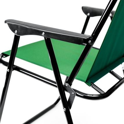 Cadeira dobrável de campismo verde