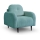 Cadeira estofada CLOUDY turquesa