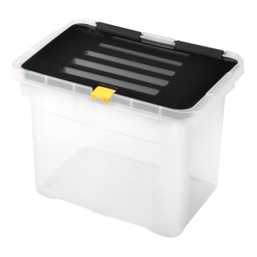 Caixa de arrumação 9 l preto