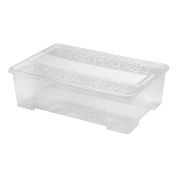 Caixa de arrumação TEX BOX 28 l transparente