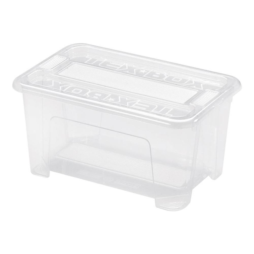 Caixa de arrumação TEX BOX 4,5 l transparente