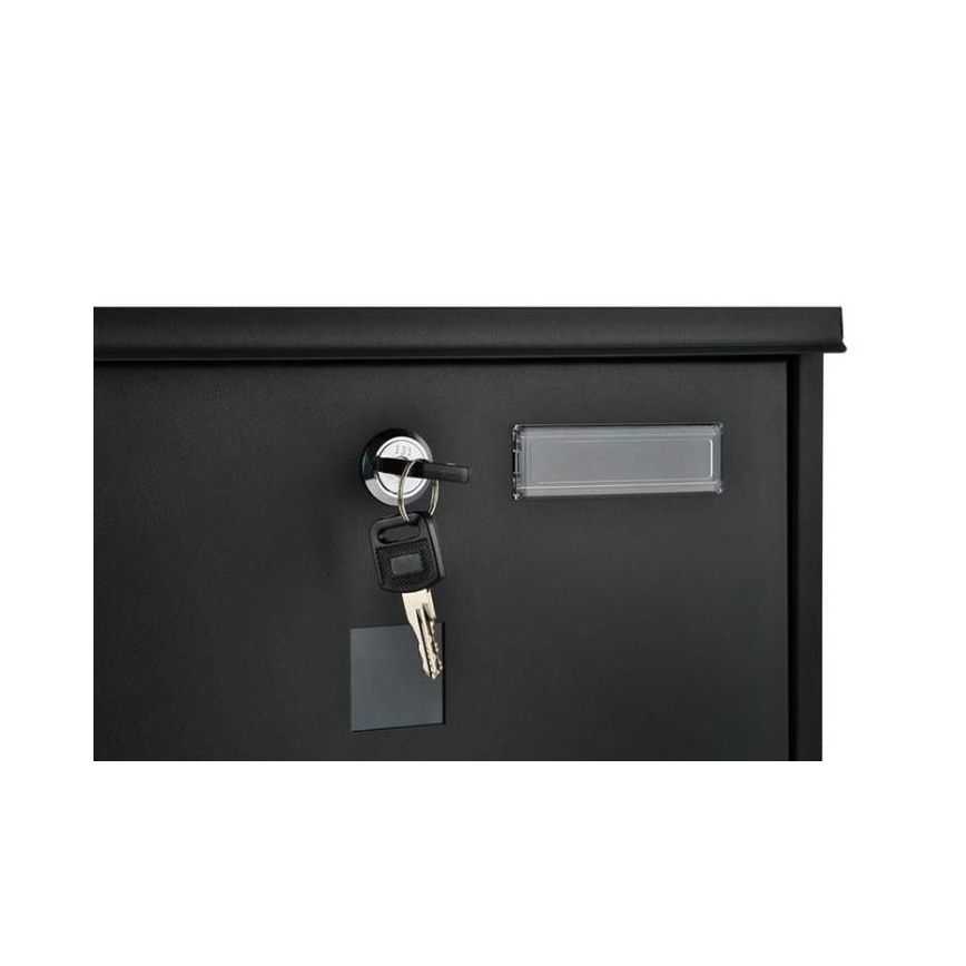 Caixa de correio 34x30,7 cm preto