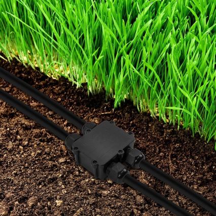 Caixa de derivação à prova de água IP68 preto