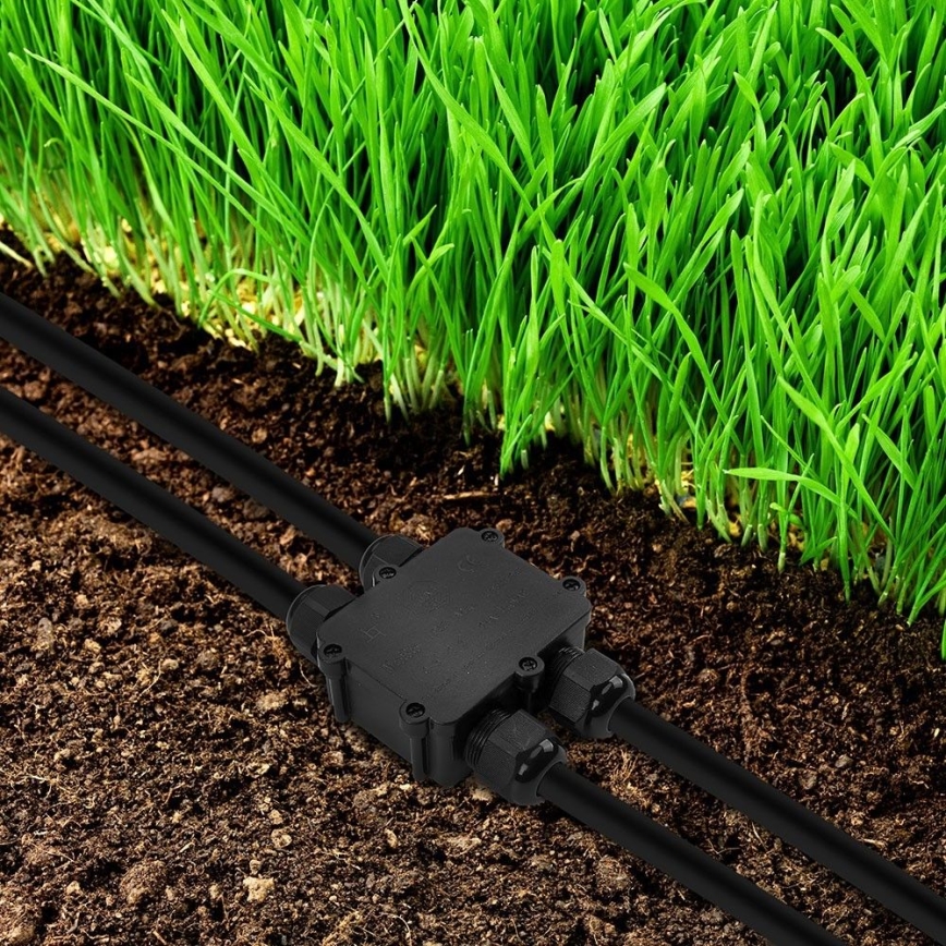 Caixa de derivação à prova de água IP68 preto