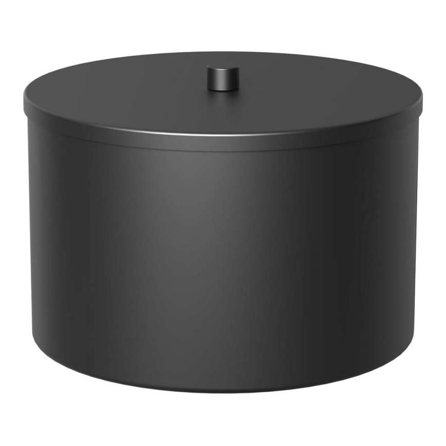 Caixa de metal para armazenamento 12x17,5 cm preto