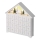 Calendário de Advento LED 8xLED/2xAA branco