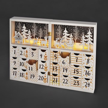 Calendário de Advento LED LED/2xAAA