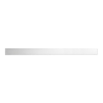 Calha de drenagem 99,5 x 2,3 cm — aço inoxidável/prateado
