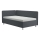 Cama almofada com espaço de armazenamento e colchão EMILE 110x200 cm cinzento