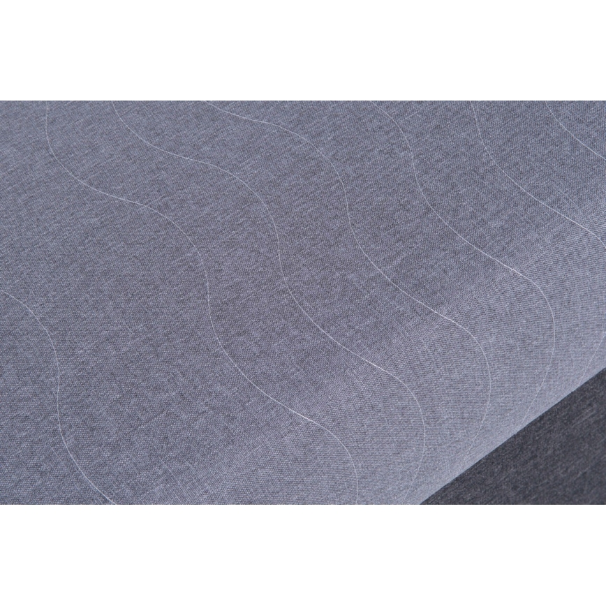 Cama almofada com espaço de armazenamento JACOB XL capacidade de carga 130 kg 90x200 cm cinzento