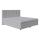 Cama almofadada com colchão de molas e espaço de arrumação ISABEL 180x200 cinzento claro
