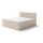 Cama almofadada com colchão e cobertura com espaço de armazenamento EMBER 180x200 cm bege