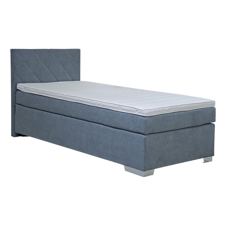 Cama almofadada com colchão IDA 90x200 cm azul