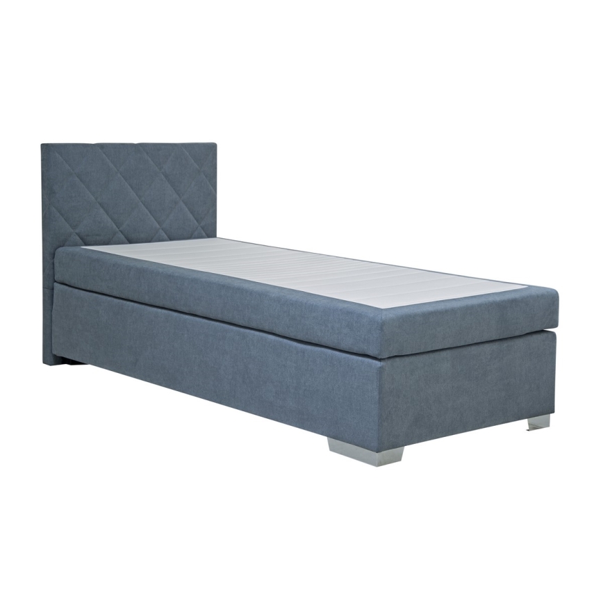 Cama almofadada com colchão IDA 90x200 cm azul