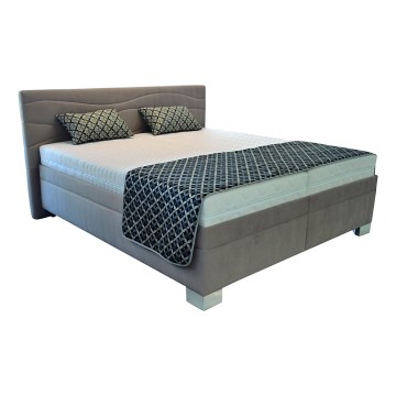 Cama almofadada com colchão WINDSOR 180x200 cm bege