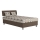 Cama almofadada com espaço de armazenamento e colchão GEORGE 120x200 cm castanho