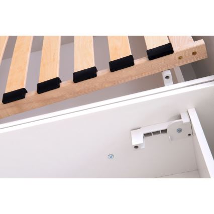 Cama almofadada com espaço de armazenamento sem colchão ALIS 160x200 cm antracite