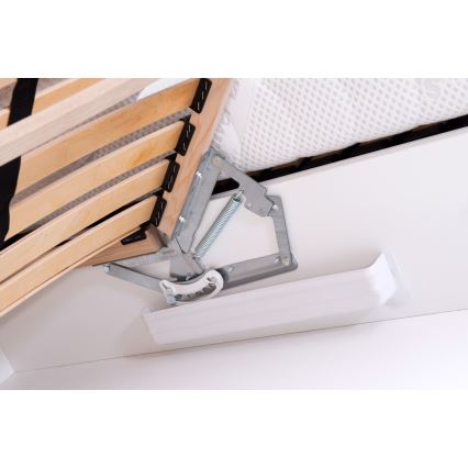 Cama almofadada com espaço de armazenamento sem colchão ALIS 160x200 cm antracite