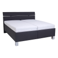 Cama almofadada com espaço de armazenamento sem colchão ALIS 180x200 cm antracite