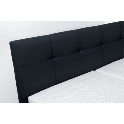 Cama almofadada com espaço de armazenamento sem colchão MARIA 180x200 cm antracite