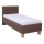 Cama almofadada com espaço de armazenamento sem colchão MARIA ONE 90x200 cm castanho