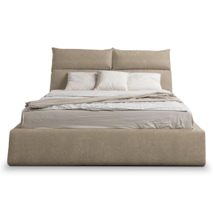 Cama almofadada sem colchão BASIL 180x200 cm bege