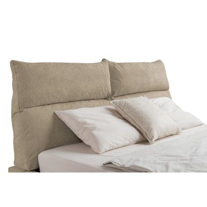 Cama almofadada sem colchão BASIL 180x200 cm bege