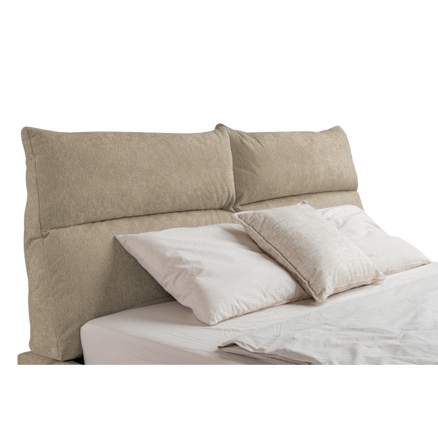 Cama almofadada sem colchão BASIL 180x200 cm bege