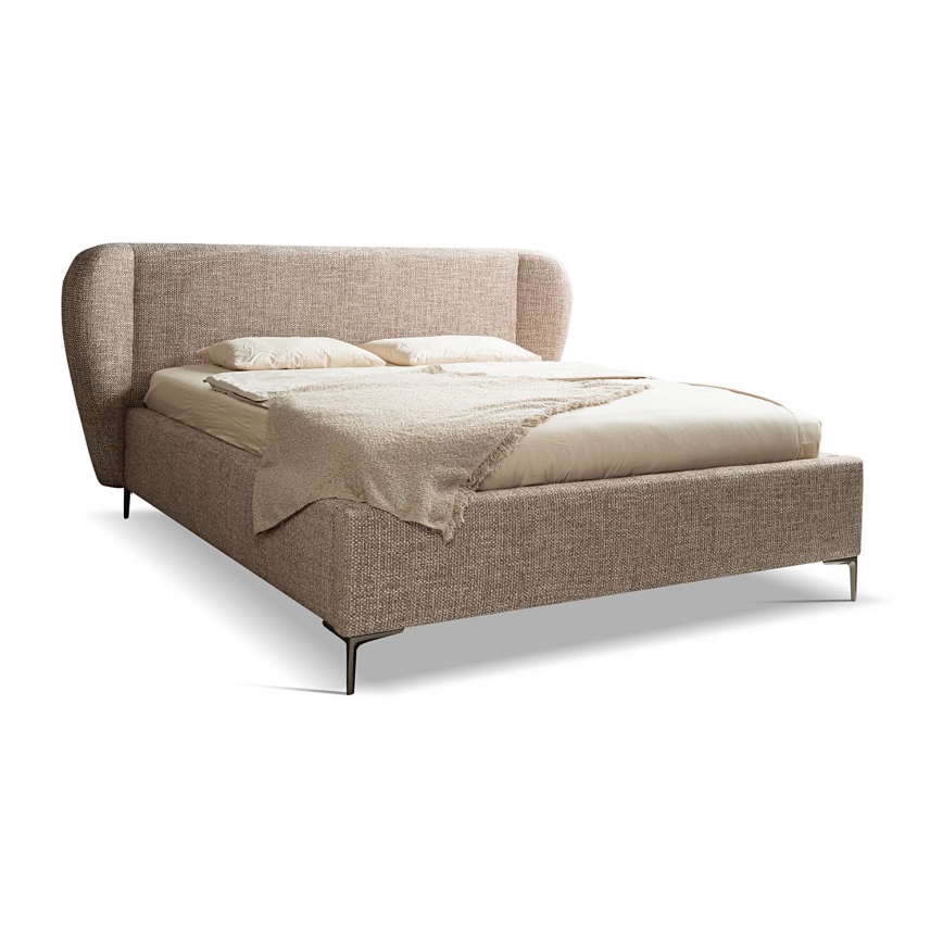Cama almofadada sem colchão DALIA 180x200 cm cinzento