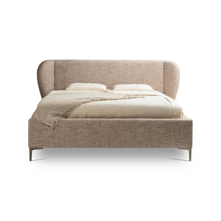 Cama almofadada sem colchão DALIA 180x200 cm cinzento
