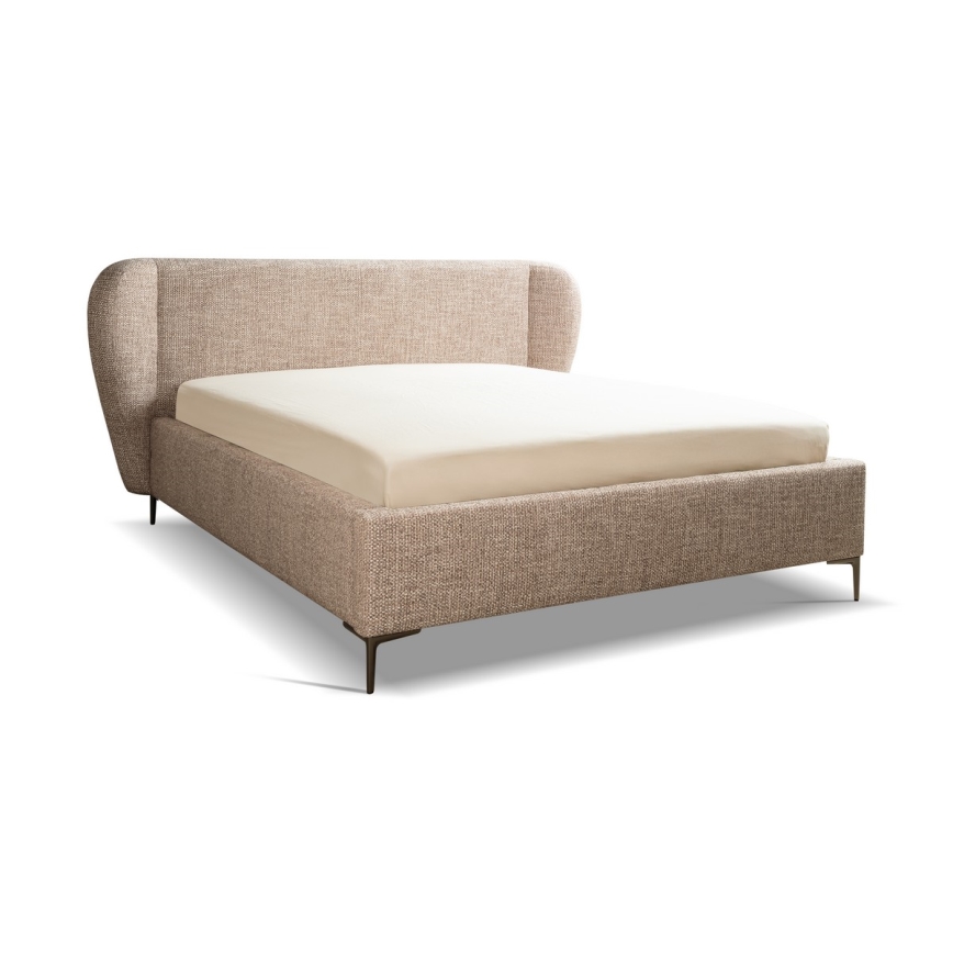 Cama almofadada sem colchão DALIA 180x200 cm cinzento