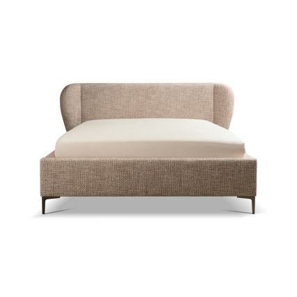 Cama almofadada sem colchão DALIA 180x200 cm cinzento