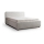 Cama almofadada sem colchão LAJLA 160x200 cm bege