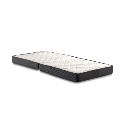 Cama de solteiro dobrável metálica HERON 90x204 cm, branca, suporta até 120 kg