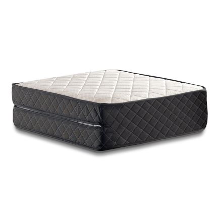 Cama de solteiro dobrável metálica HERON 90x204 cm, branca, suporta até 120 kg