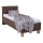 Cama estofada com arrumação integrada sem colchão MARIA ONE 90x200 cm castanho