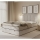 Cama estofada com colchões e espaço de arrumação GRACE 140x200 cm bege