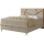 Cama estofada com colchões e espaço de arrumação NAOMI 140x200 cm bege