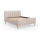 Cama estofada FLORA 160x200 cm sem colchão, bege