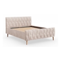 Cama estofada sem colchão FLORA 180x200 cm bege