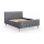 Cama estofada sem colchão FLORA 180x200 cm cinzenta