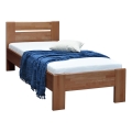 Cama individual AMBER 90x200 cm — cor ameixa