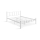 Cama metálica de casal ORMEL 160x200 cm, branca, suporta até 200 kg