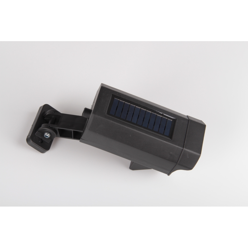 Câmara de segurança fictícia LED com sensor e painel solar LED/5W/5,5V IP65 + controlo remoto