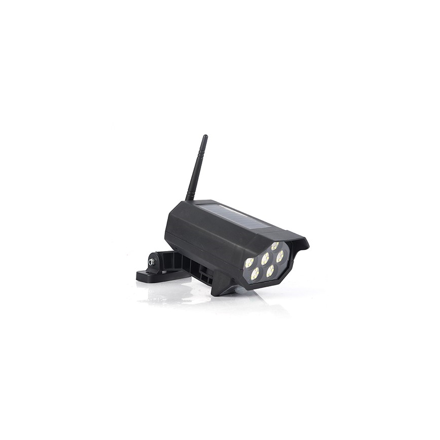 Câmara de segurança LED fictícia com sensor e com painel solar LED/5W/5,5V 800 mAh IP65 + comando